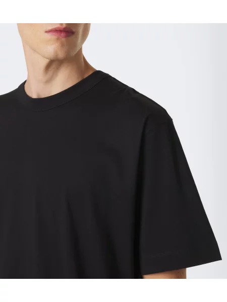 Tricou Dries Van Noten din jerseu negru