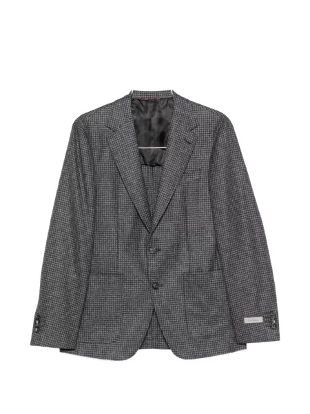 Sacou Canali de lână cu model pepito gri