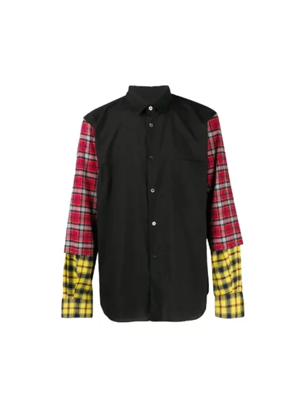 Koszula Comme Des Garcons z nadrukiem czarna