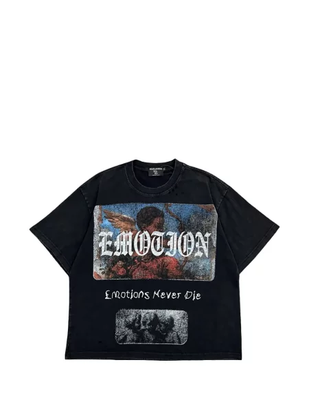 Tricou Mixed Emotion cu imagine negru