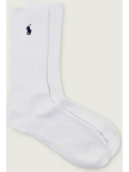 Hosszú férfi zokni Polo Ralph Lauren White Navy Pp fehér