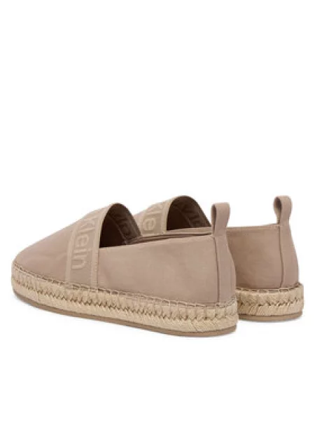Calvin Klein Espadrilky Logo Webbing béžová