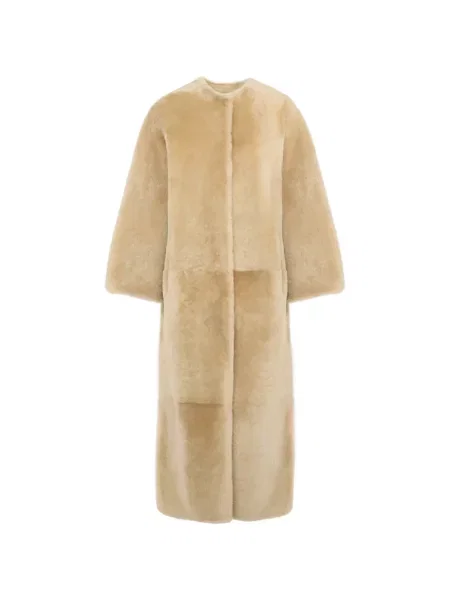 Reversibil haină din piele de oaie Yves Salomon din piele de oaie
