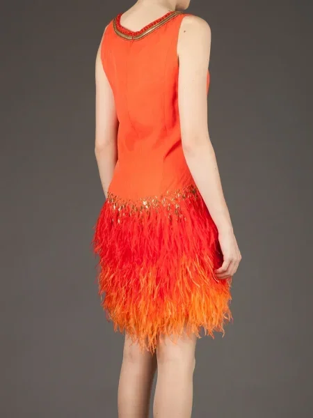 Rochie Matthew Williamson din jerseu de costum galben