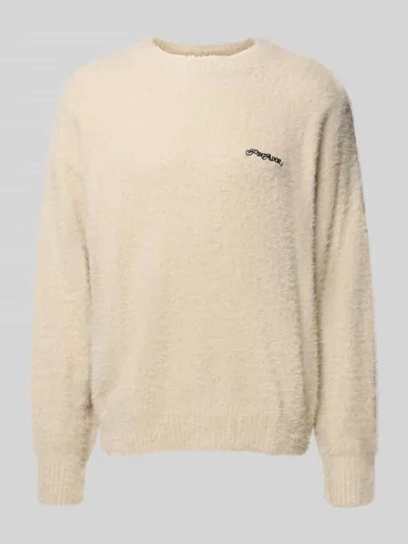 Sweter z dzianiny z okrągłym dekoltem model ‘Vernen’ Pegador