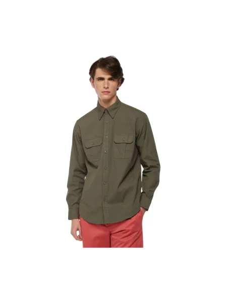 Koszula Brooks Brothers płócienna zielona