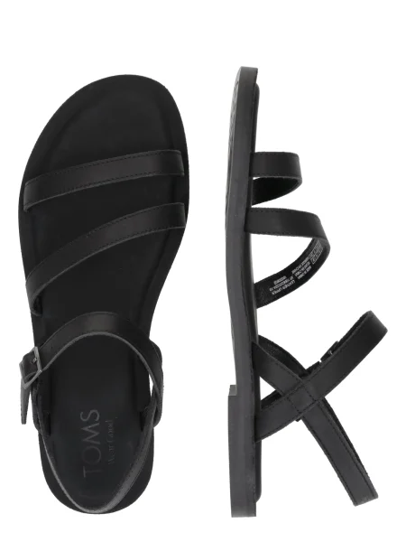 TOMS Sandale cu baretă KIRA' negru