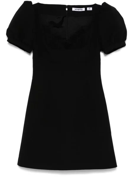 Rochie mini Vivetta din dantelă de costum negru