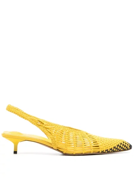 Pantofi cu toc Jacquemus galben