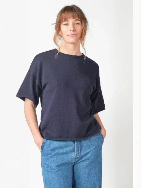 Klitmøller Collective Top Patricia bleumarin