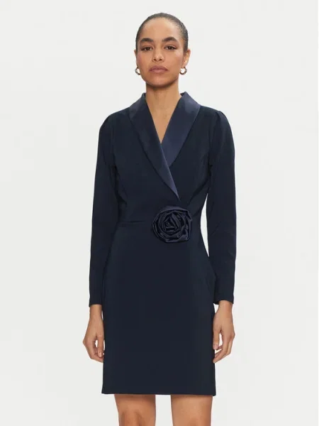 Rinascimento Rochie cocktail Bleumarin