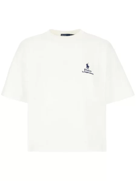 Pulover Polo Ralph Lauren cu broderie alb