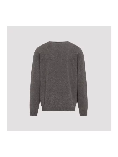 Sweter Maison Margiela wełniany brązowy