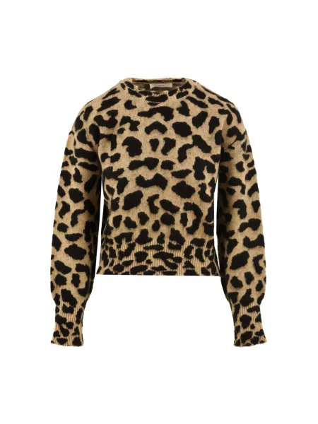 Sweter Akep wełniany w grochy