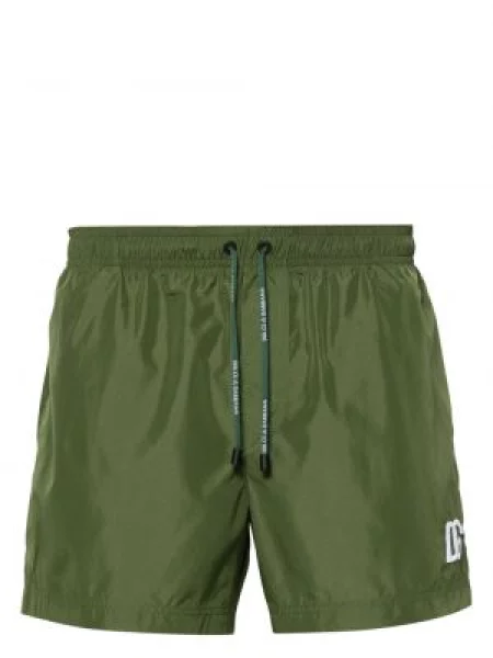 Slip de baie Dolce & Gabbana cu broderie verde