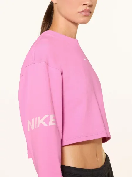 Nike Krótka Bluza Nierozpinana Pro Dri-Fit rosa różowa