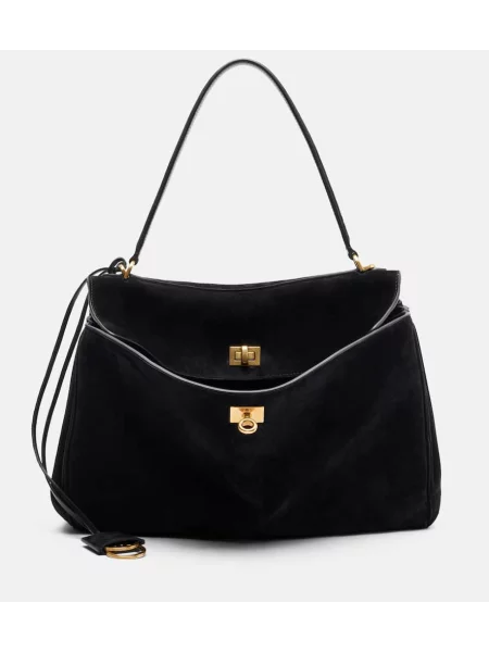Geantă Balenciaga din piele de căprioară negru