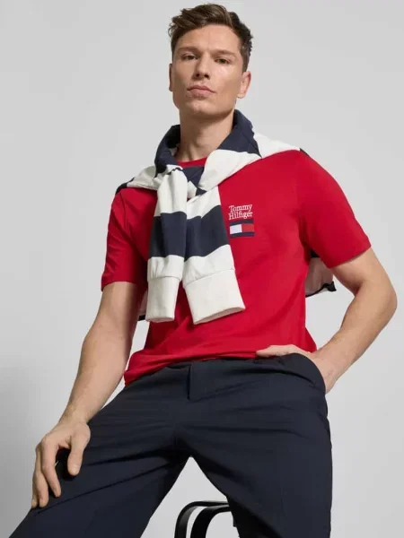 Tommy Hilfiger Koszulka Mężczyźni jednolity M czerwony