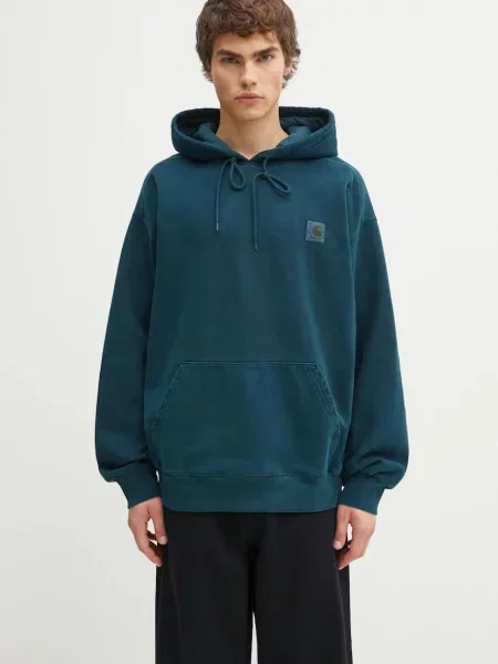 Mikina Carhartt WIP Hooded Vista Sweat s kapucí zelená