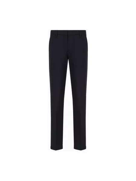 Spodnie Emporio Armani niebieskie