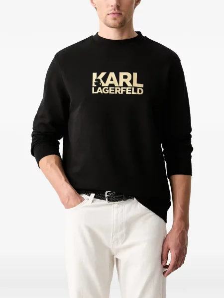 Pulover Karl Lagerfeld cu imagine negru