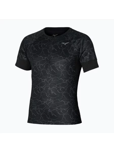 Běžecké tričko Mizuno Graphic Trail Tee black černé