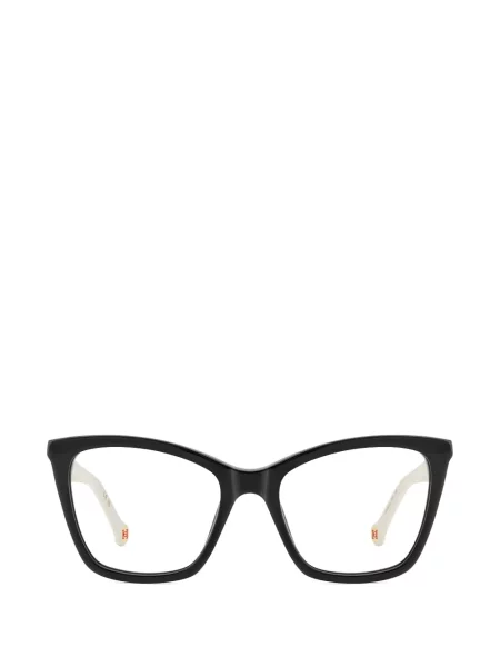 Okulary przeciwsłoneczne Carolina Herrera z logo czarne