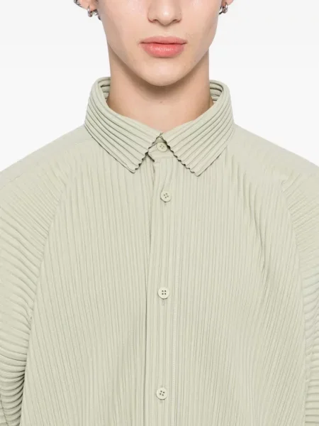 Риза Homme Plissé Issey Miyake зелено