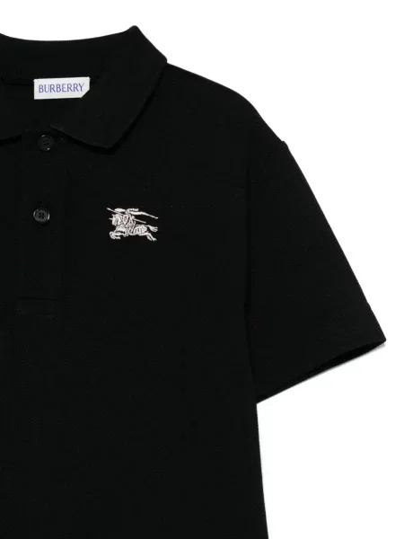 Koszulka polo dziecięca Burberry czarna
