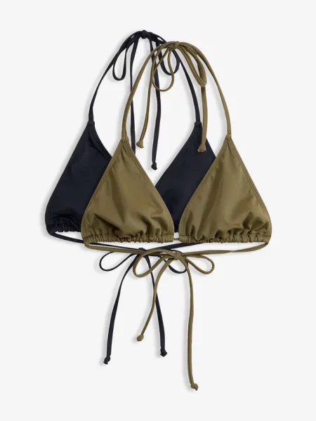 Biustonosz bikini z trójkątnymi miseczkami 2 szt. zielone