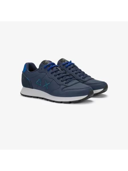 Sneakersy Sun68 skórzane klasyczne niebieskie