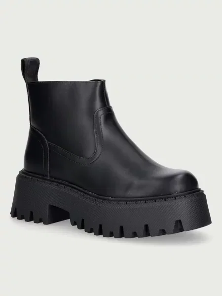 Buffalo kotníkové boty na platformě Aspen Boot Short černé