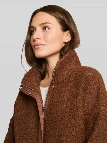 Kurtka typu teddy o kroju regular fit z wysoką stójką Tom Tailor