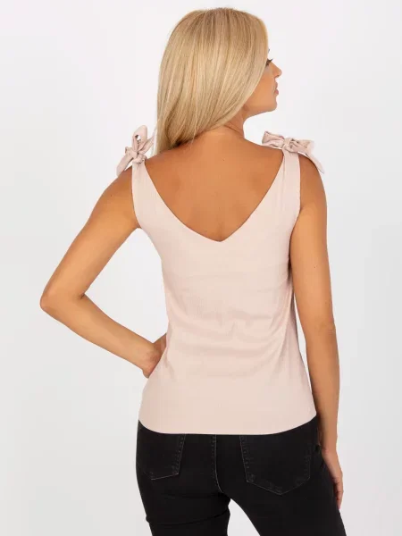 Tricou Fashionhunters bej