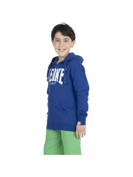 Mikina na zips Leone 1947 modrá