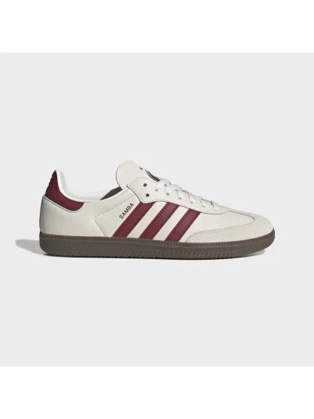 Sneakers adidas x AC Sparta Praha Samba Cloud White/ Noble Maroon/ Core Black EUR 42 alb