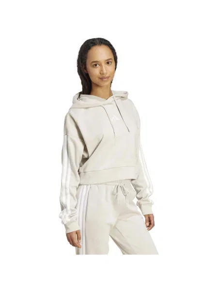 ADIDAS SPORTSWEAR Športová mikina béžová biela