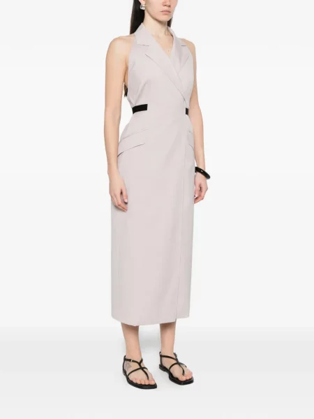 Kołnierzykowy sukienka midi Max Mara do kolan garniturowa