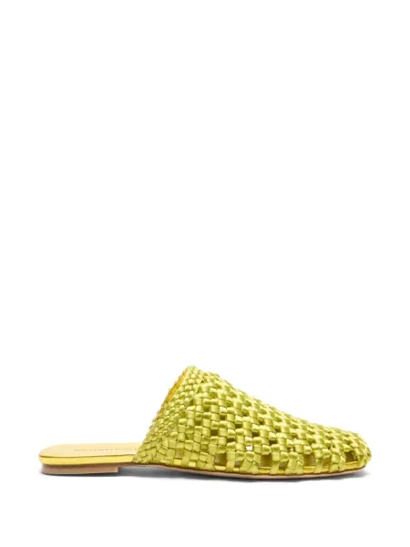 Papuci tip mules Stuart Weitzman verde