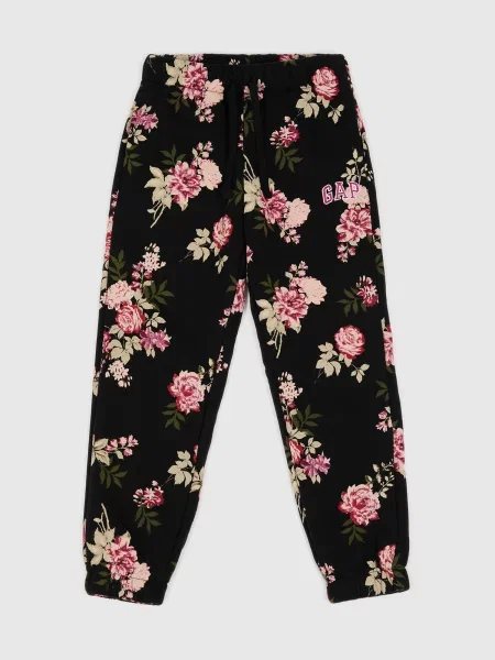 Pantaloni sport copii Gap negru