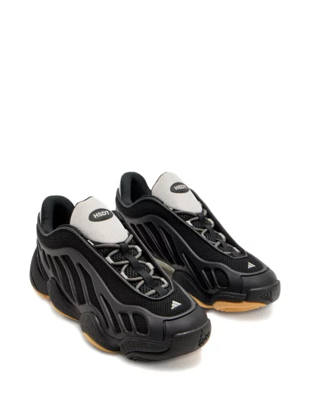 Prugaste tenisice Adidas Adizero s vezicama od brušene kože crna