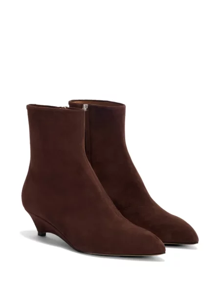 Cizme scurte Jil Sander cu pană roșu