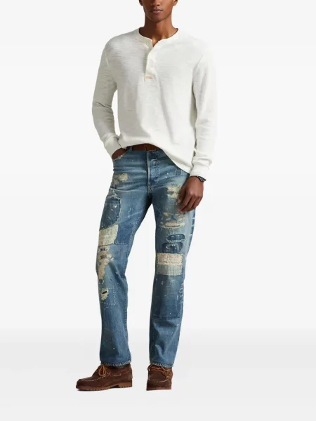 Șapcă Polo Ralph Lauren cu model herringbone din țesătură twill cu imagine albastru