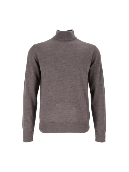 Sweter Ballantyne wełniany brązowy