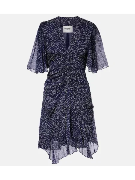 Rochie Marant Etoile cu imagine din muselină albastru