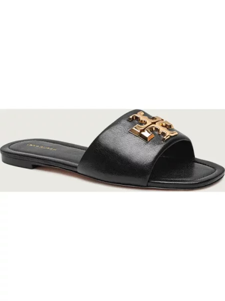 TORY BURCH Bőr papucs ELEANOR fekete