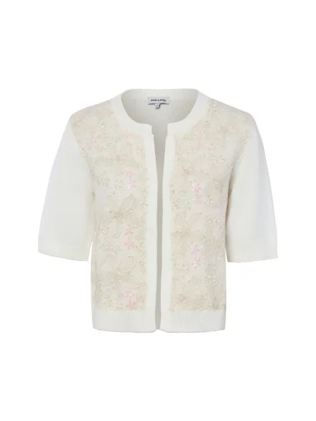 More & More kardigan z krótkim rękawem Kobiety 36 biały