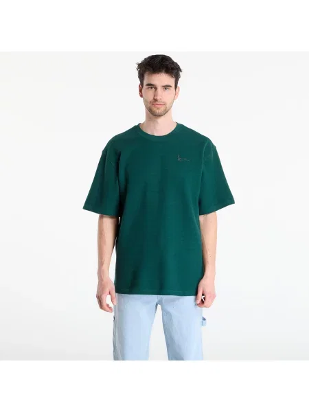 Tričko Karl Kani Signature Waffle T-Shirt Green S zelené