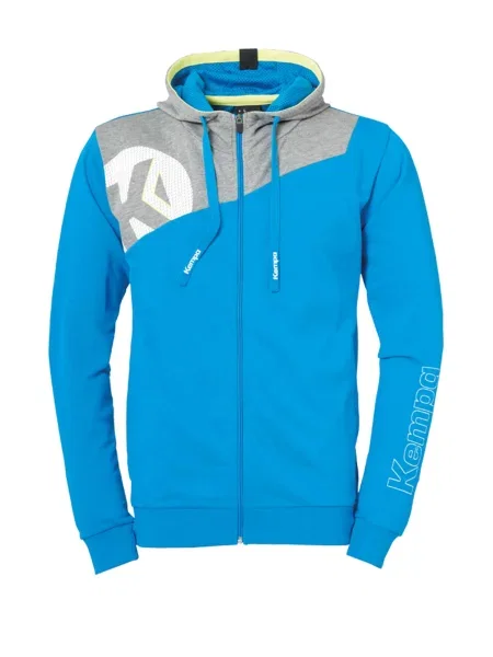 KEMPA Sportski gornji dio trenirke Core. azur / siva melange bijela