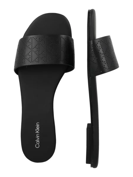 Saboți Calvin Klein fără toc negru